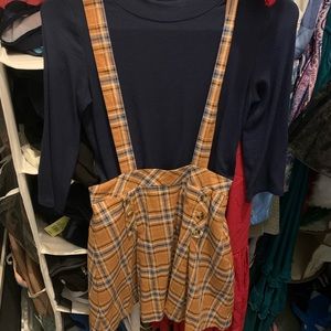 Copper key jumper skirt and turtleneck nwt